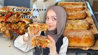 Chicken fajita bread| فاهيتا الدجاج بالخبز🥖 احلى فاهيتا حتجربوها 👌🏻