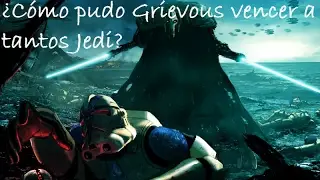 ¿Como pudo Grievous vencer a tantos jedi?