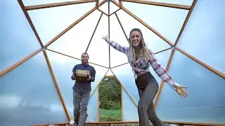 Our GEODESIC DOME is COMPLETE! // diy green house