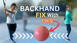 Two-Handed Backhand Fix with Gym Ball | Tennis Lesson