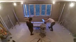 установка гранитного подоконника
