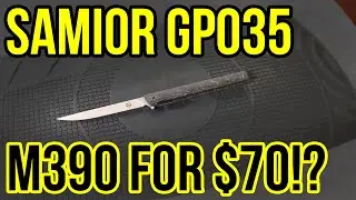 M390 STEEL FOR $70!? Samior GP035 Gentleman's Flipper Knife - Can it beat the CRKT CEO?