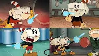Cuphead And Mugman Shooting Their Fingers (Compilation)
