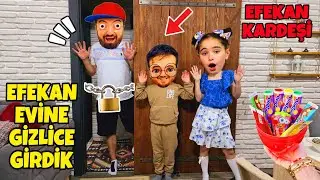 ELİF GECE GİZLİ EFEKANIN EVİNE GİRDİK!! EFEKAN KARDEŞİ VAR بابا جاب لي بالون - جنى مقداد | طيور بيبي