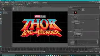 Autodesk Maya || (Sweet) THOR Movie Title Logo ACTION pt.1