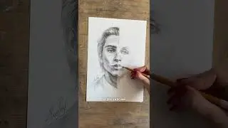 Рисую ЛЕВОЙ рукой VS ПРАВОЙ 🤺  ссылка на телеграм в закр. коммент, успей пока она еще работает