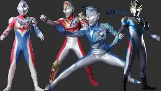 Ultraman Decker All Transformation Forms (Flash Type - Dynamic Type)