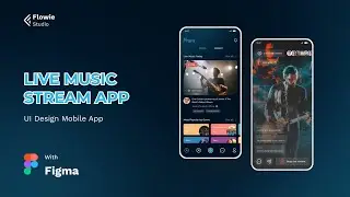 UI DESIGN PLATFORM FOR LIVE MUSIC CONCERTS - FIGMA SPEED ART DESIGN 🚀