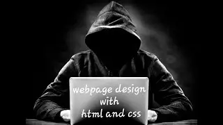 👉Learn webpage design with html and css👍