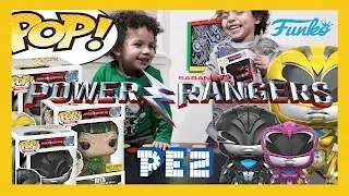 Power Rangers Movie Funko Pop Toys Opening Fun Kids Toys Surprises Candy Review Curly Kidz TV