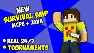 BEST SURVIVAL PUBLIC SMP FOR PE+BEDROCK+JAVA 1.19+ SMP | 24/7 SMP....