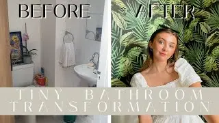 TINY BATHROOM TRANSFORMATION | #RenoVLog ep2
