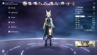 Honkai Star Rail: Feixiao E0S1, Robin E0S0, March 7th (Hunt), Gallagher 0 cycle Moc 12 (Kafka).