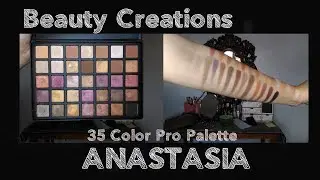 Beauty Creations 35 Color Pro Palette Swatches (Anastasia) | ALL SHADES | Mica Dumpit