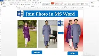How to Join Photo in MS Word l How to Blend Two Images in MS Word l Saghir Munir Official