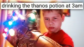 r/youngpeopleyoutube - DRINKING THE THANOS POTION AT 3AM