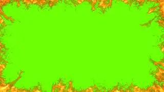 Fire Border HD Greenscreen Effect