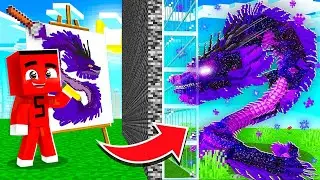 WHATEVER I DRAW IN MOB BATTLE COMES TO REALITY!! - Minecraft