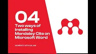 04 Two ways of Installing Mendeley Cite for Microsoft Word