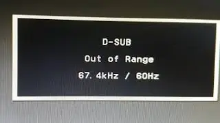 How to fix D-SUB out of range monitor/ laptop problem solution
