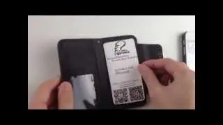 Litchi pattern magnetic case for iphone5 with card slot