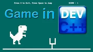 C++ Game Tutorial - Dinosaurs Game in Dev C++ With Source Code - Basics for Beginner