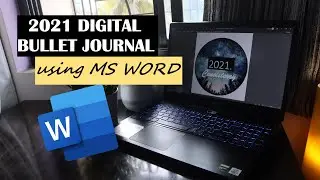 2021 Bullet Journal Setup | Digital Bullet Journal setup in Microsoft Word