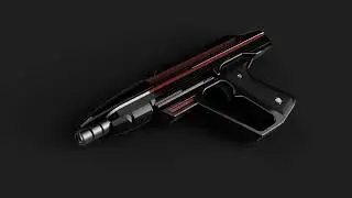 3d modeling a Gun for my VR Game (streaming layover and graphics TEST)