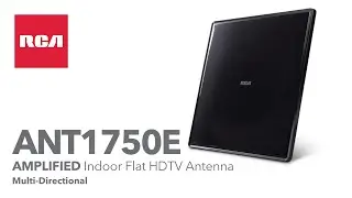 RCA ANT1750E Amplified Indoor Flat Multi-Directional HDTV Antenna
