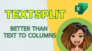 Mastering Excel's TEXTSPLIT function: Separating data into columns & rows, with optional parameters