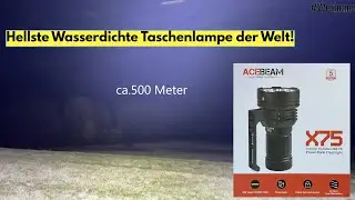 Acebeam X75 , 80000 Lumen Monster 1km Reichweitehellste (IP68) Taschenlampe Outdoor Powerbank