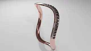 Blender 3, Rose Gold Ring with gems modeling, JewelCraft [Tutorial]
