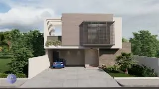 Casa minimalista moderna 10.50 x 13.50 metros | House minimalist design