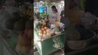 Vietnam, making smoothie