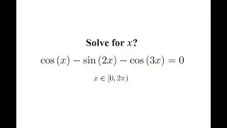 How to Solve a Complicated Trigonometric Equation?
