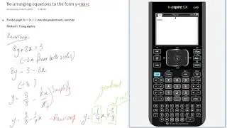 Rearranging equations to the form y=mx+c