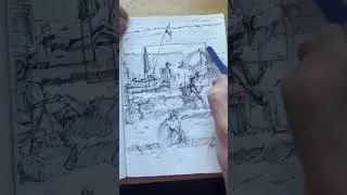 How to  turn a sketch into a composition for painting. 