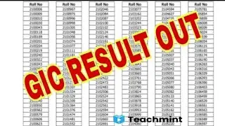 uppsc gic result 2021|gic lecturer result 2021|gic latest news today|gic cut off gic news