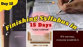 *11 Hours Study Vlog* 📚✨👩‍💻 | Day 12 | Finishing Syllabus in 15 Days | #studymotivation | Gathakv |