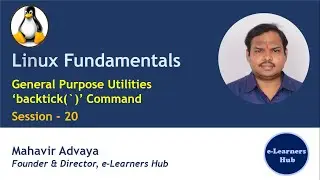 backtick command in Linux | how to use backtick in Linux? | Linux Fundamentals - 020 (2021)