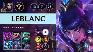 LeBlanc Support vs Renata Glasc: Dominating - KR Master Patch 14.23