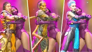 Mortal Kombat 11 - All Characters Hug Mileena (All Characters Perform Kitana Friendship)