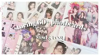 storing new photocards 💿 snsd, tvxq, taeyeon