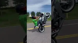 Wheelies with the opposite hand!
