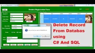 delete record from database c# and SQL