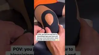 How to Kinesiology TAPE the Knee for KNEE PAIN