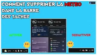Supprimer la météo dans la barre des tâches Windows 10