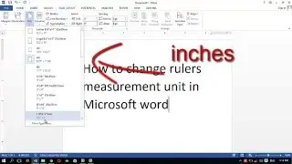 How to Change Ruler Measurement Units in Microsoft Word