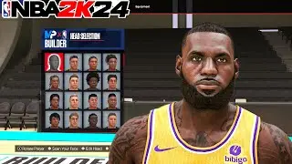 NBA 2K24 LEBRON JAMES FACE CREATION! BEST FACE CREATION 2K24