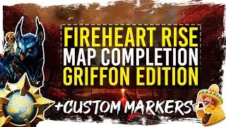 Guild Wars 2 - Fireheart Rise Map Completion with Custom Markers